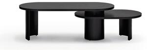 Tavolino nero in frassino 120x50 cm Nori - Teulat