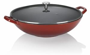 Padella WOK in ghisa rossa , ø 36 cm Calido - Kela