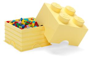 Scatola portaoggetti quadrata giallo chiaro - LEGO®