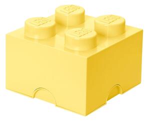 Scatola portaoggetti quadrata giallo chiaro - LEGO®