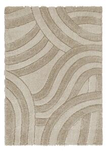Tappeto beige in fibra riciclata tessuta a mano 120x170 cm Velvet - Flair Rugs