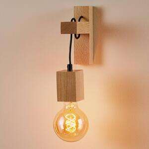 Eko-Light Applique Jack di legno chiaro, angolare