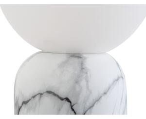 Lampada da tavolo bianca con decoro in marmo, altezza 32 cm Gala - Leitmotiv