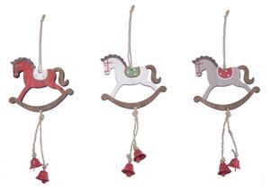 Set di 3 ornamenti pendenti con cavalli - Ego Dekor