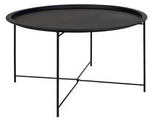 Tavolino rotondo in metallo nero ø 75 cm Bastia - House Nordic