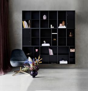 Sistema di scaffalatura modulare nero 68,5x69 cm Mistral Kubus - Hammel Furniture