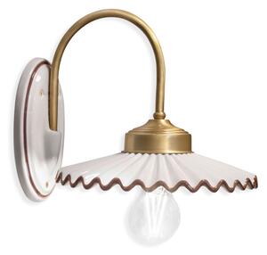 CLASSIC L'AQUILA C012, Lampada a Parete Applique in Ceramica, Ferroluce