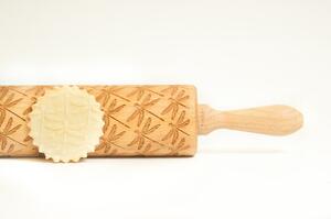 Rullo per pasta in legno goffrato Dragonfly - Valek