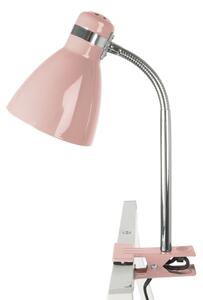 Lampada da tavolo rosa con clip Study - Leitmotiv