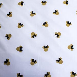 Biancheria da letto per bambini in cotone per letto singolo 140x200 cm Minnie Gold - Jerry Fabrics