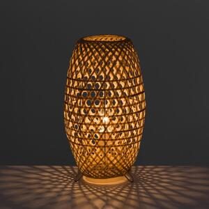 Lampada da tavolo in colore naturale con paralume in bambù (altezza 36 cm) Natural Way - Casa Selección