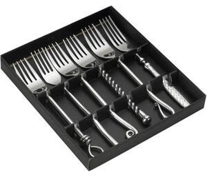 Set di 6 forchette in acciaio inox in confezione regalo Forgiato - Jean Dubost