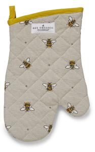 Guanti da cucina in cotone beige e giallo Bumble Bees - Cooksmart ®