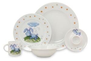 Set da pranzo per bambini da 5 pezzi in porcellana Donkey - Kütahya Porselen