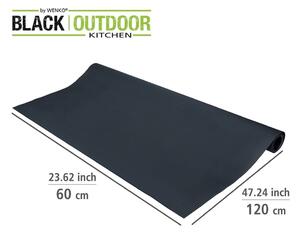Tappetino protettivo antiscivolo nero per griglia Suma, 60 x 120 cm Black Outdoor Kitchen Suma - Wenko