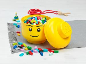 Scatola gialla a forma di testa di Winky, ⌀ 16,3 cm - LEGO®