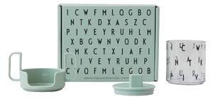Tazza verde per bambini Cresci con la tua tazza Grow with Your Cup - Design Letters