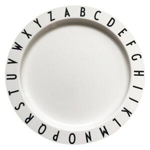 Piatto bianco per bambini, ø 20 cm Eat & Learn - Design Letters