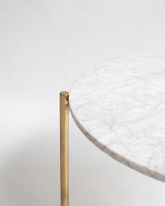 Tavolino rotondo in marmo bianco ø 50 cm Morgans - Really Nice Things
