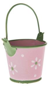 Set di 2 secchi decorativi in metallo rosa Mini Bucket - Dakls