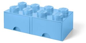 Scatola portaoggetti azzurra con due cassetti - LEGO®