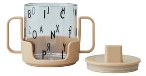 Tazza per bambini beige Cresci con la tua tazza Grow with Your Cup - Design Letters
