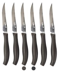 Set 6 coltelli da tavola con lama seghettata in acciaio inox SìChef