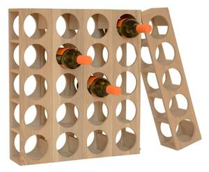 Portabottiglie per 5 bottiglie di vino in rovere Vino Wine-0 - Wireworks