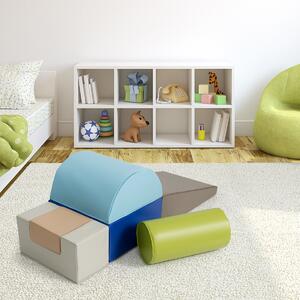 Costway Set con 6 pezzi per giocare e arrampicarsi, Blocchi per bambini per sviluppo motricità