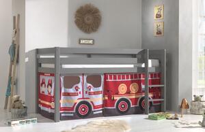 Tenda da letto per bambini 196,5x86,5 cm Fire Truck - Vipack