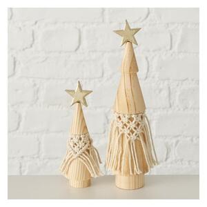 Set di 2 decorazioni natalizie in legno di pino massiccio Bohio - Boltze