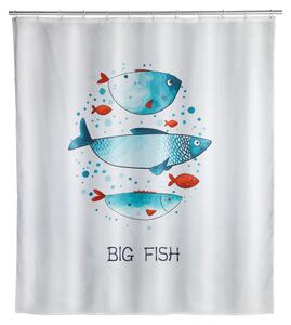 Tenda da doccia lavabile, 180 x 200 cm Big Fish - Wenko
