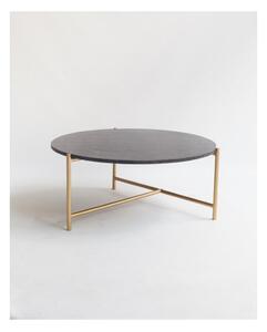 Tavolino rotondo in marmo nero ø 80 cm Morgans - Really Nice Things