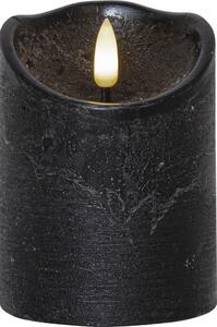 Candela LED in cera nera, altezza 10 cm Flamme Rustic - Star Trading