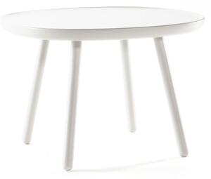 Tavolo in legno massiccio bianco, ø 64 cm Naïve - EMKO