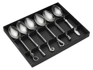 Set di 6 cucchiai in acciaio inox in confezione regalo forgiata - Jean Dubost