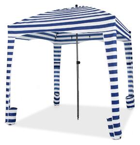 Costway Tenda cabina da spiaggia pieghevole, Tettoia portatile con borsa da trasporto parete laterale removibile 183x183cm