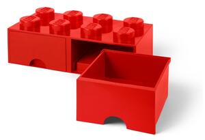 Scatola portaoggetti rossa con due cassetti - LEGO®