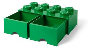 Contenitore verde con 2 cassetti - LEGO®