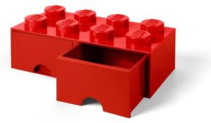 Scatola portaoggetti rossa con due cassetti - LEGO®