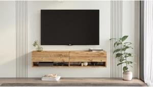 Mobile Tv Sospeso 140x32x30 Effetto Legno Rovere Evolution