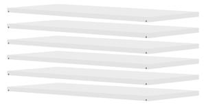 Mensole modulari bianche 6 pezzi 82x2 cm Dakota - Tenzo