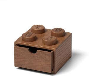 Scatola portaoggetti per bambini in legno di quercia tinto scuro Wood - LEGO®