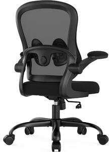 Sedia da ufficio ergonomica modello Farini, ideale per l'ufficio direzionale, con struttura a rete e diverse regolazioni