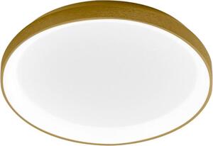 Lampada a soffitto Krizia P/M 38W 3200lm 3000K in alluminio oro spazzolato - Plafoniera LED a luce diretta dimmerabile - Gea Luce