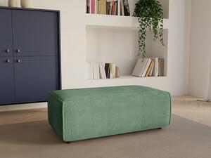 Pouf in Velluto a coste Verde acqua - AMELIA