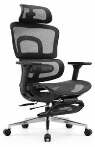 Sedia da ufficio ergonomica con schienale regolabile e poggiatesta