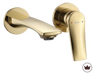 Miscelatore lavabo da incasso REA VISION Gold + BOX