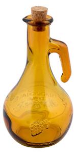 Bottiglia per aceto in vetro riciclato giallo, 500 ml Di Vino - Ego Dekor