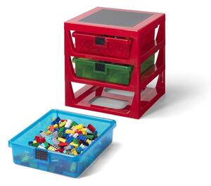 Organizzatore rosso con 3 cassetti Storage - LEGO®